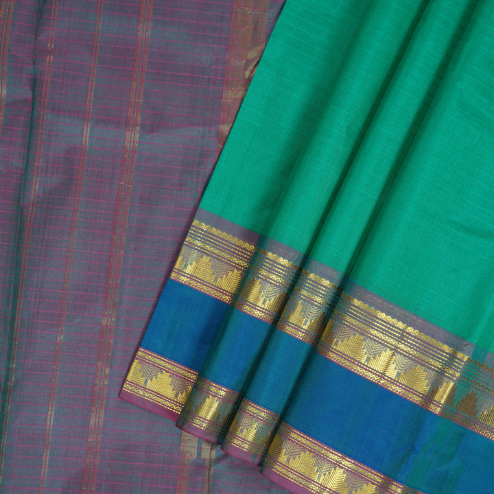 Hayagrivas Handloom Sea Green Kanjivaram Silk Saree KBF206E1-39