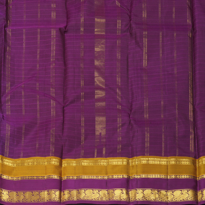 Hayagrivas Handloom Royal Blue Kanjivaram Silk Saree KBF206E1-40