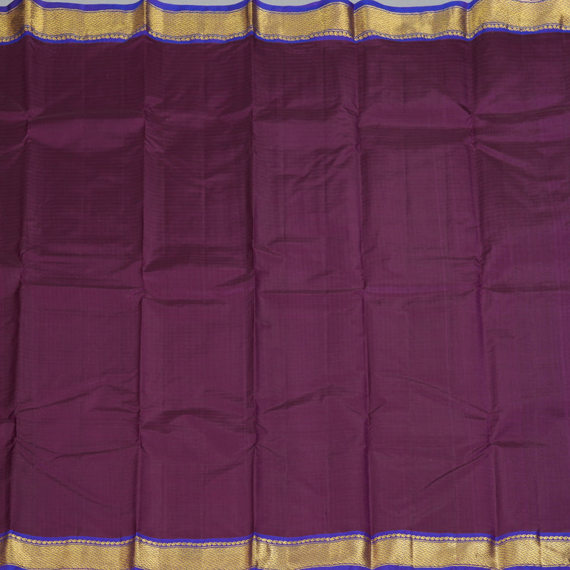 Hayagrivas Handloom Plum Purple Kanjivaram Silk Saree KBF206E1-42