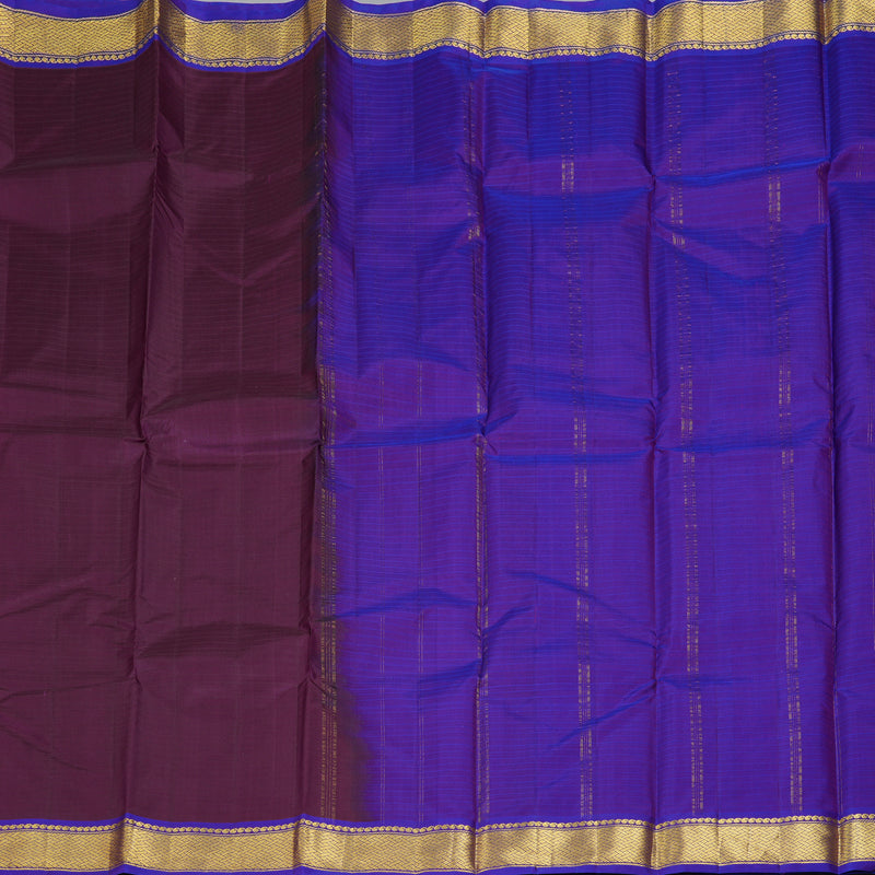 Hayagrivas Handloom Plum Purple Kanjivaram Silk Saree KBF206E1-42