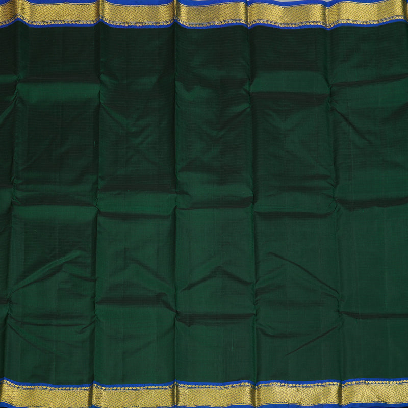 Hayagrivas Handloom Bottle Green Kanjivaram Silk Saree KBF206E1-44