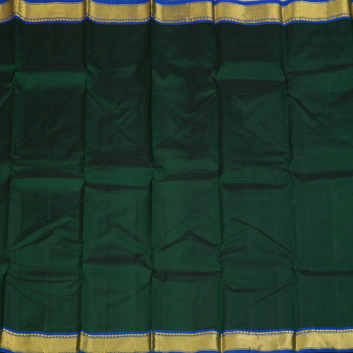 Hayagrivas Handloom Bottle Green Kanjivaram Silk Saree KBF206E1-44