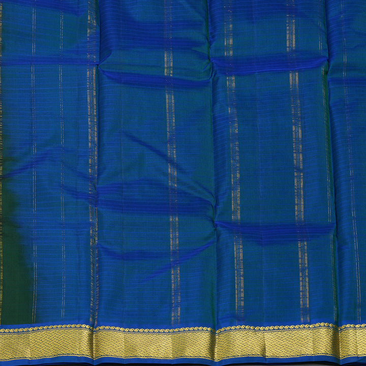 Hayagrivas Handloom Bottle Green Kanjivaram Silk Saree KBF206E1-44