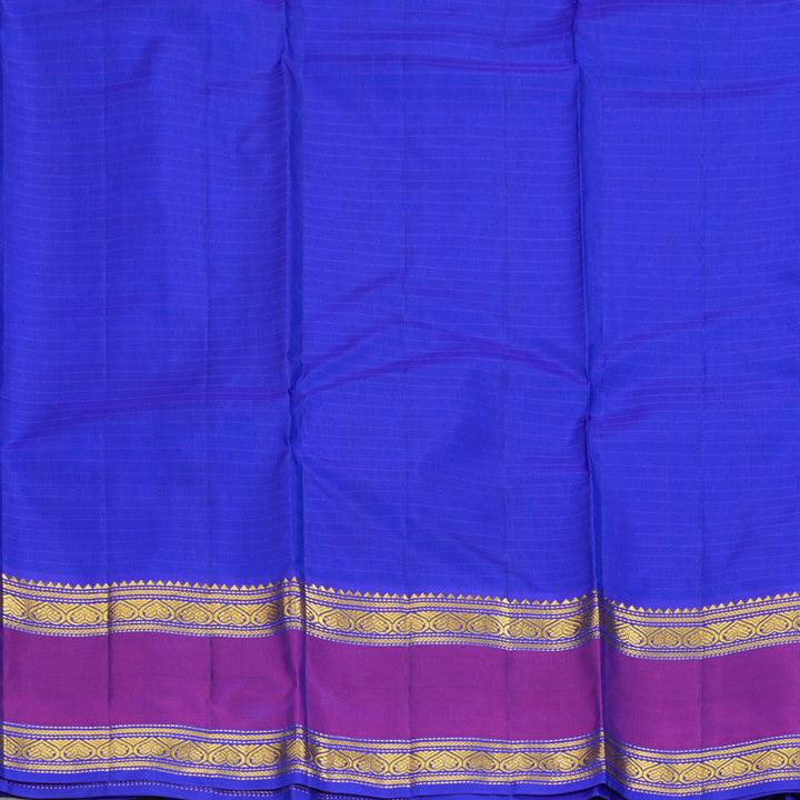 Hayagrivas Handloom Ananda Blue Kanjivaram Silk Saree KBF206E1-45