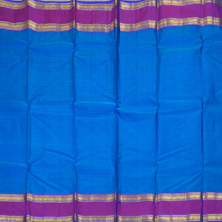 Hayagrivas Handloom Ananda Blue Kanjivaram Silk Saree KBF206E1-45