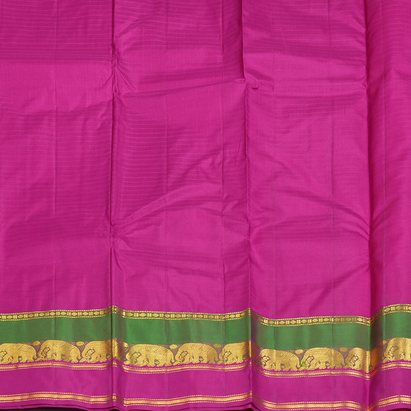 Hayagrivas Handloom Orangish-Pink Kanjivaram Silk Saree KBF206E1-46
