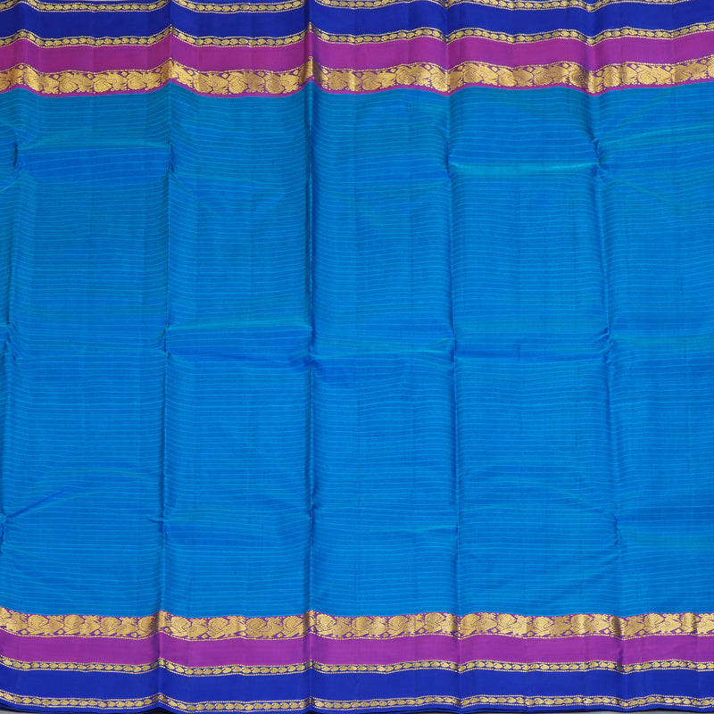 Hayagrivas Handloom Sky Blue Kanjivaram Silk Saree KBF206E1-49