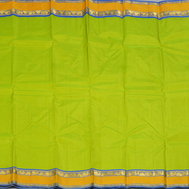 Hayagrivas Handloom Lime Green Kanjivaram Silk Saree KBF206E1-5