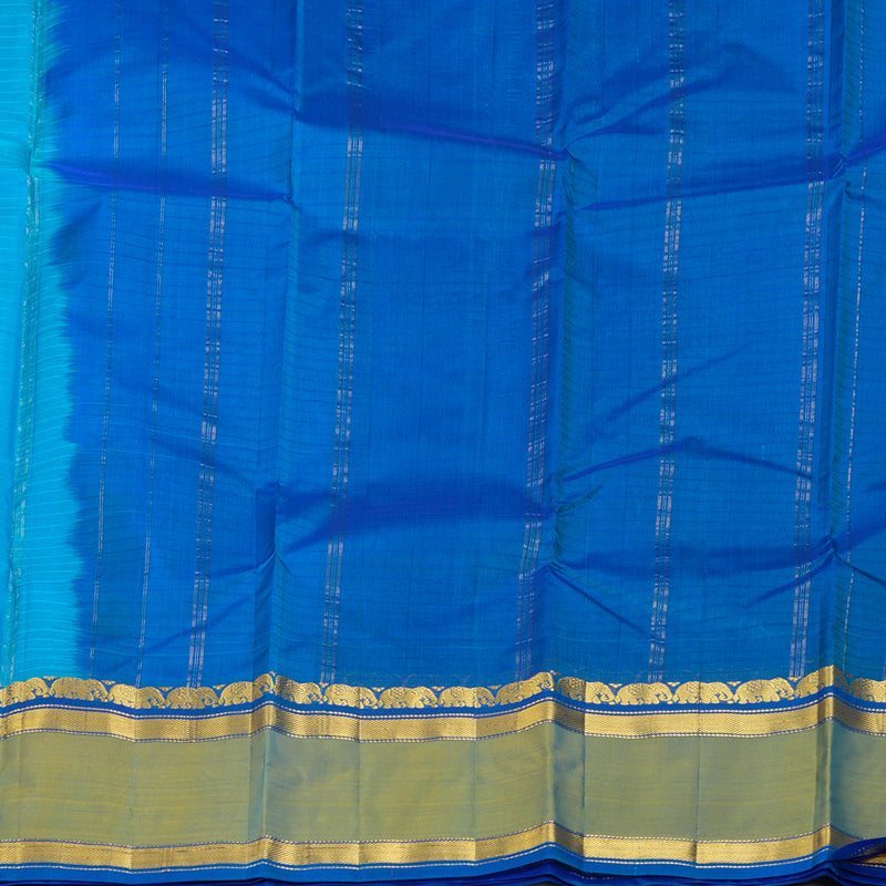 Hayagrivas Handloom Sky Blue Kanjivaram Silk Sareer KBF206E1-64