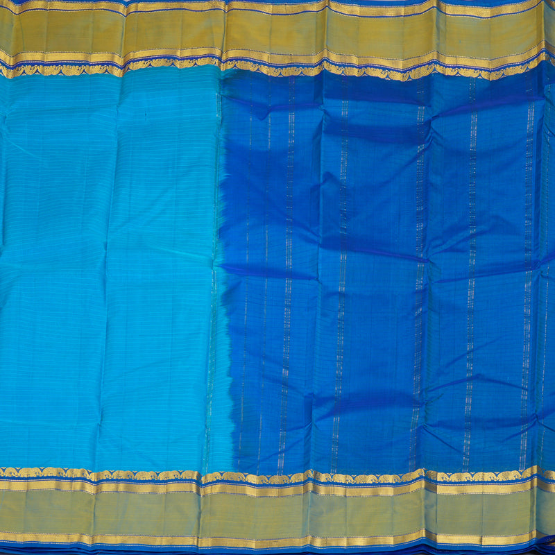 Hayagrivas Handloom Sky Blue Kanjivaram Silk Sareer KBF206E1-64
