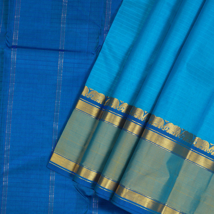Hayagrivas Handloom Sky Blue Kanjivaram Silk Sareer KBF206E1-64