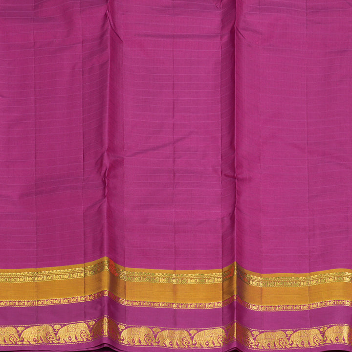 Hayagrivas Handloom Orangish-Pink Kanjivaram Silk Saree KBF206E1-75