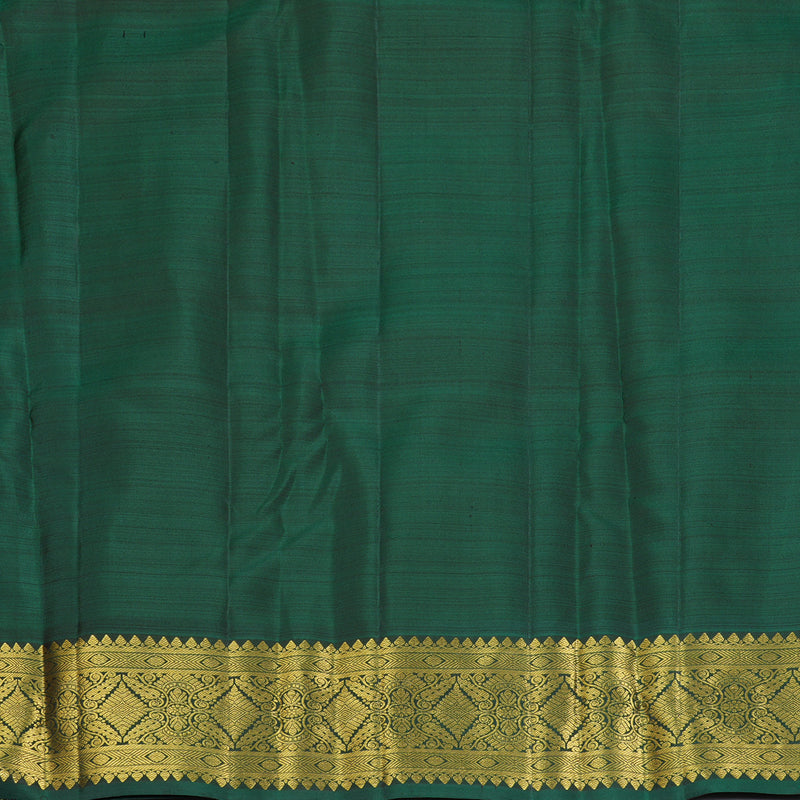 Hayagrivas Handloom Purple Kanjivaram Silk Saree with Bottle Green Border KBF207E1-11