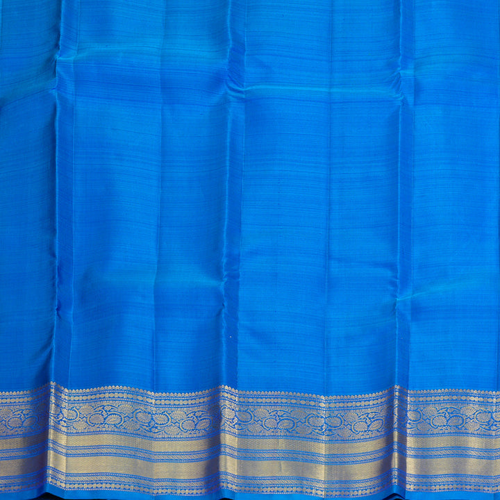 Hayagrivas Handloom Purple Kanjivaram Silk Saree with Anantha Blue Border KBF207E1-2