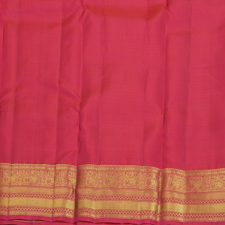 Hayagrivas Handloom Pink Kanjivaram Silk Saree KBF207E1-7