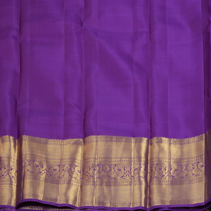 Hayagrivas Handloom Purple Kanjivaram Silk Saree KBF207E2-13