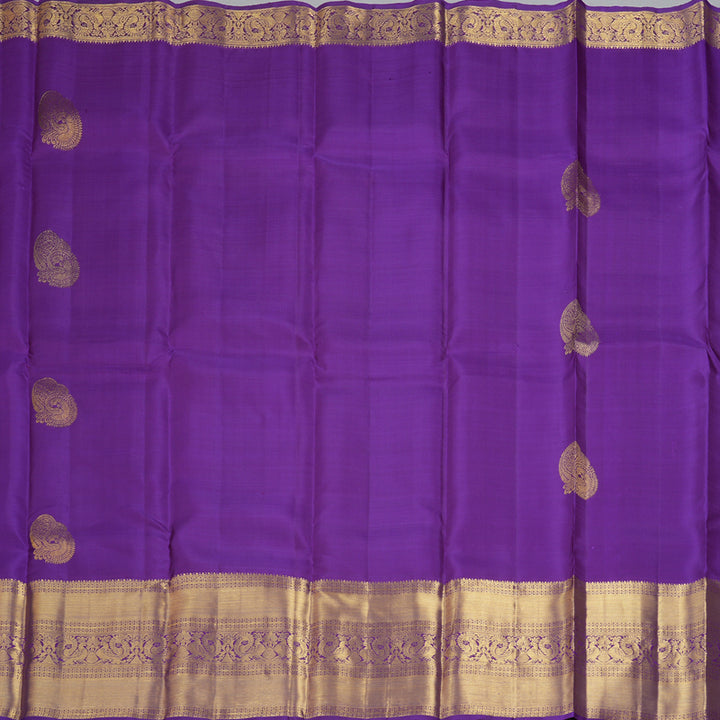 Hayagrivas Handloom Purple Kanjivaram Silk Saree KBF207E2-13