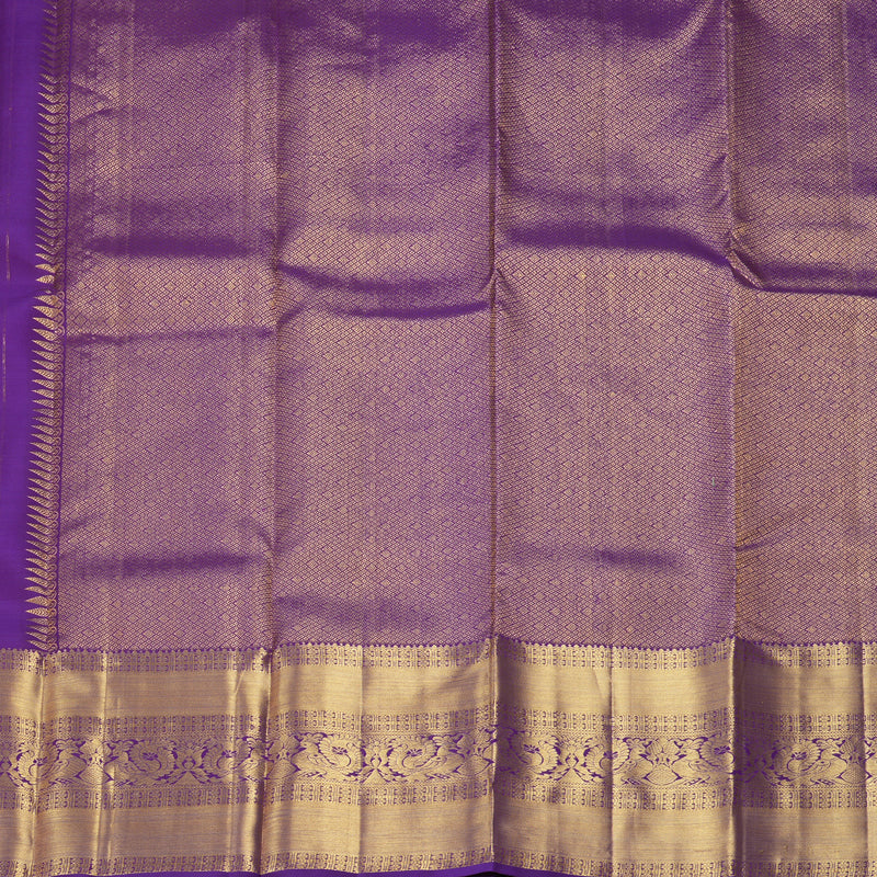 Hayagrivas Handloom Purple Kanjivaram Silk Saree KBF207E2-13