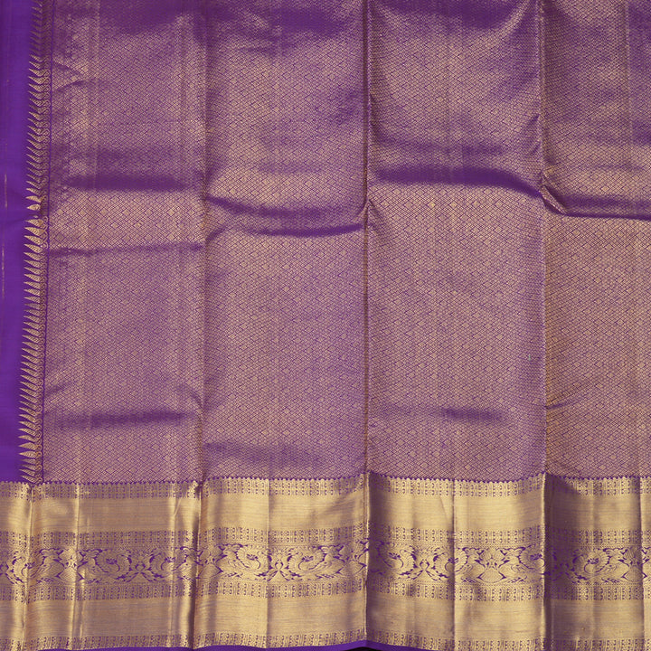 Hayagrivas Handloom Purple Kanjivaram Silk Saree KBF207E2-13