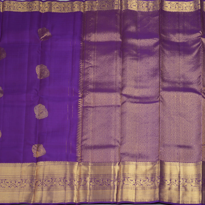 Hayagrivas Handloom Purple Kanjivaram Silk Saree KBF207E2-13