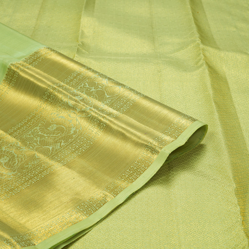 Hayagrivas Handloom Neon Green Kanjivaram Silk Saree KBF207E2-8