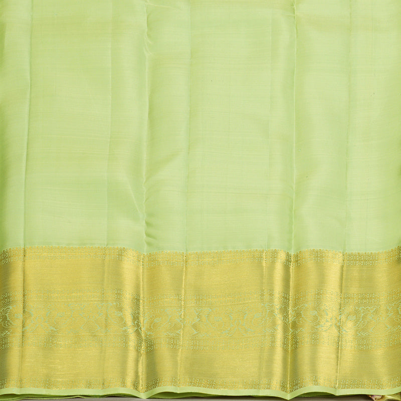Hayagrivas Handloom Neon Green Kanjivaram Silk Saree KBF207E2-8