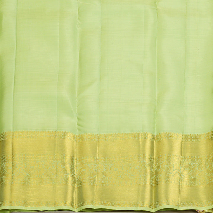 Hayagrivas Handloom Neon Green Kanjivaram Silk Saree KBF207E2-8