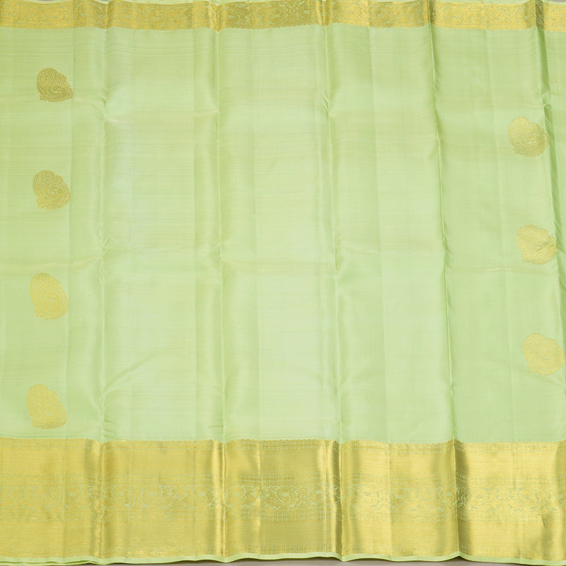 Hayagrivas Handloom Neon Green Kanjivaram Silk Saree KBF207E2-8