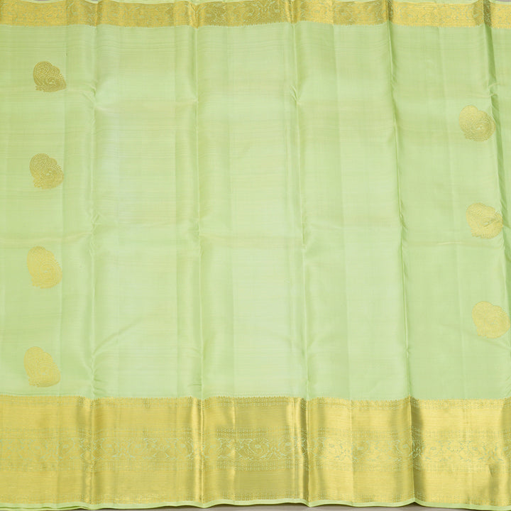 Hayagrivas Handloom Neon Green Kanjivaram Silk Saree KBF207E2-8