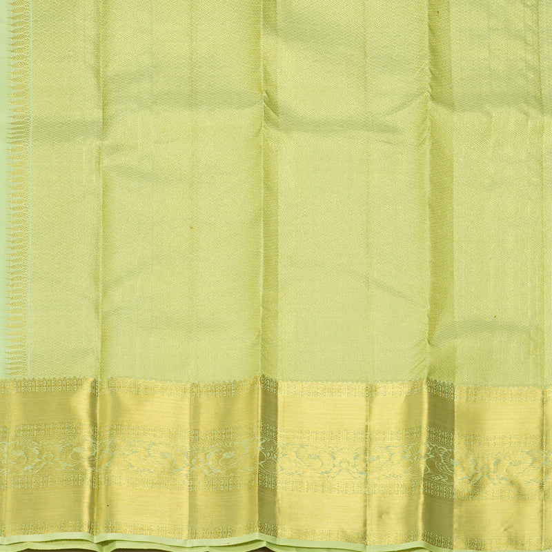 Hayagrivas Handloom Neon Green Kanjivaram Silk Saree KBF207E2-8