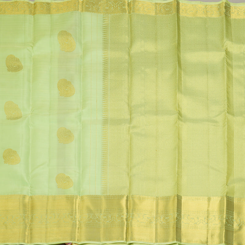 Hayagrivas Handloom Neon Green Kanjivaram Silk Saree KBF207E2-8