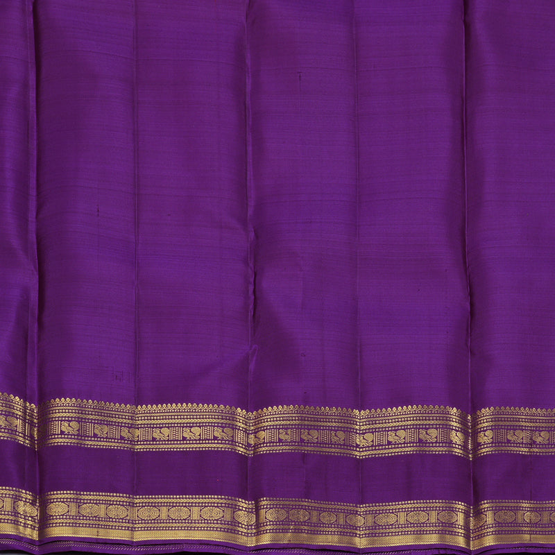 Hayagrivas Handloom Purple Kanjivaram Silk Saree KBF207E3-6