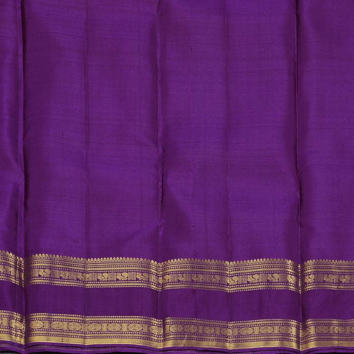 Hayagrivas Handloom Purple Kanjivaram Silk Saree KBF207E3-6