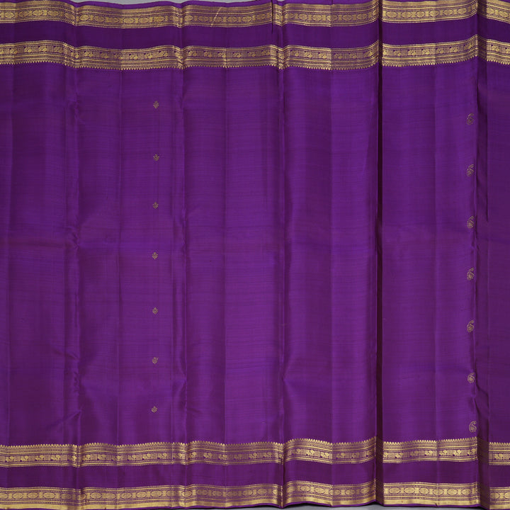 Hayagrivas Handloom Purple Kanjivaram Silk Saree KBF207E3-6
