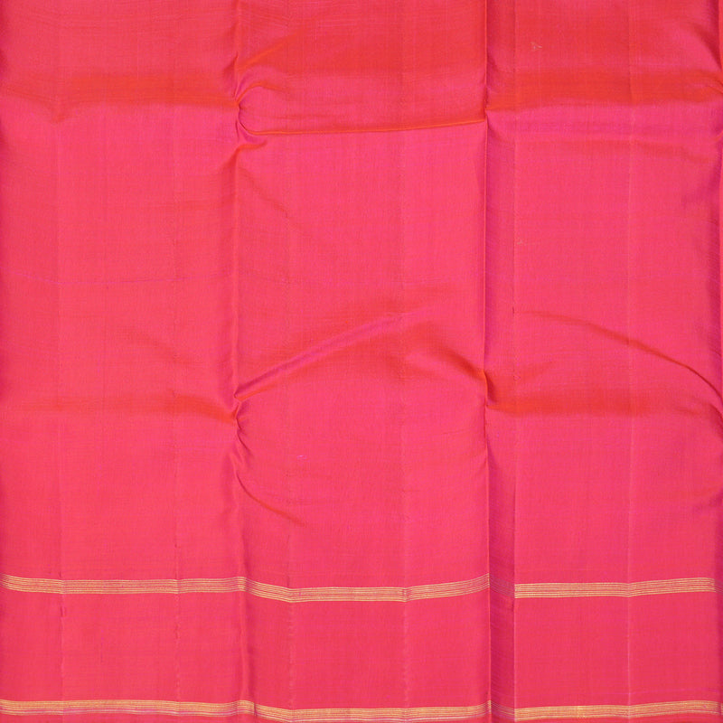Hayagrivas Handloom Cream Kanjivaram Silk Saree with Pink Border KBF208E2-7
