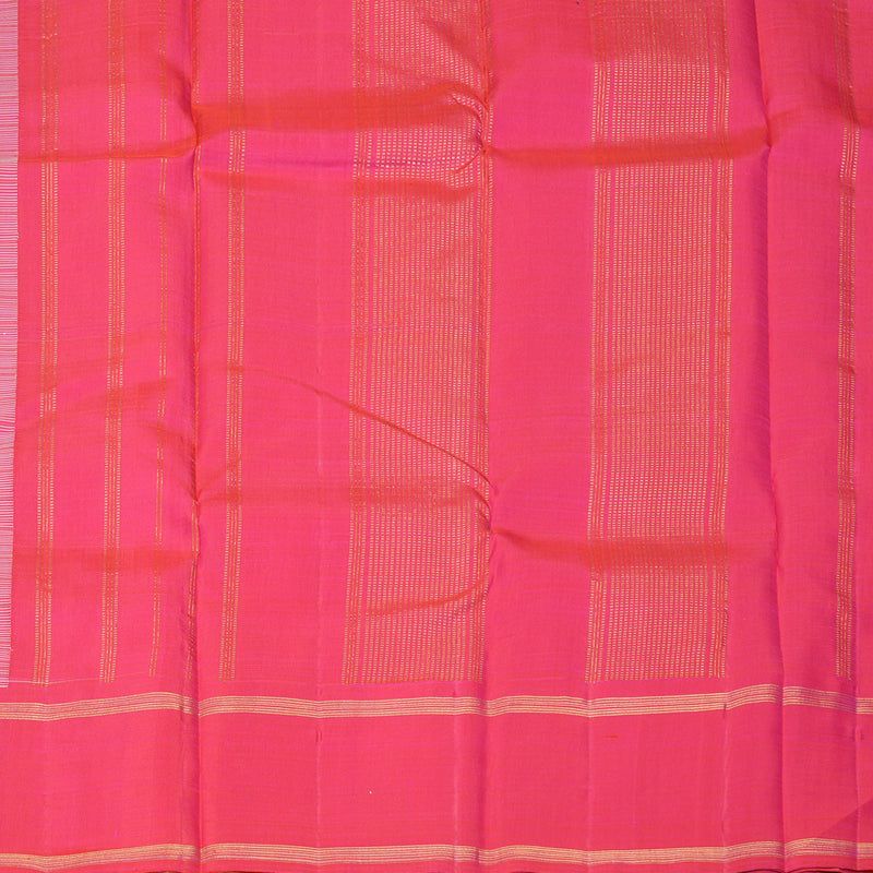 Hayagrivas Handloom Cream Kanjivaram Silk Saree with Pink Border KBF208E2-7