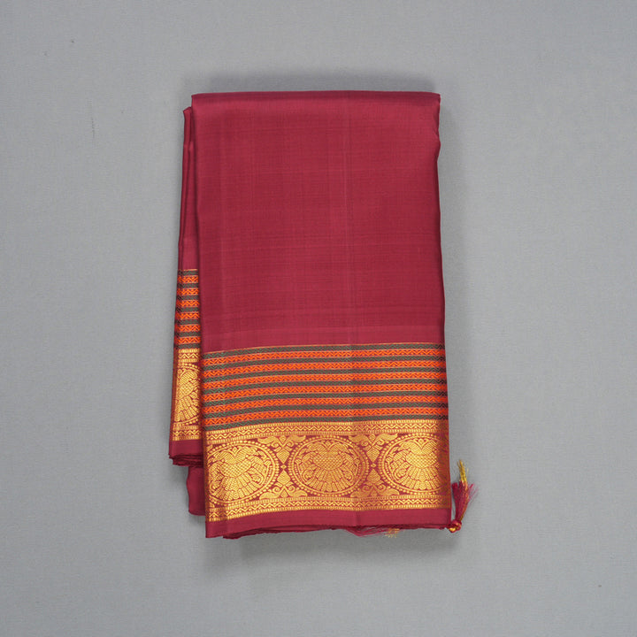 Hayagrivas Handloom Maroon Kanjivaram Silk Saree KBF209E2-1