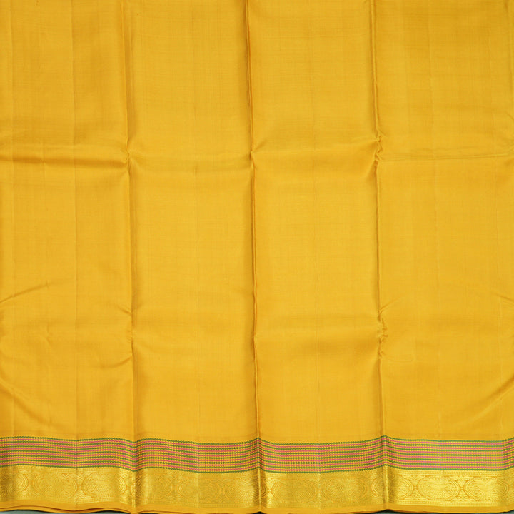 Hayagrivas Handloom Mustard Yellow Kanjivaram Silk Saree KBF209E2-2