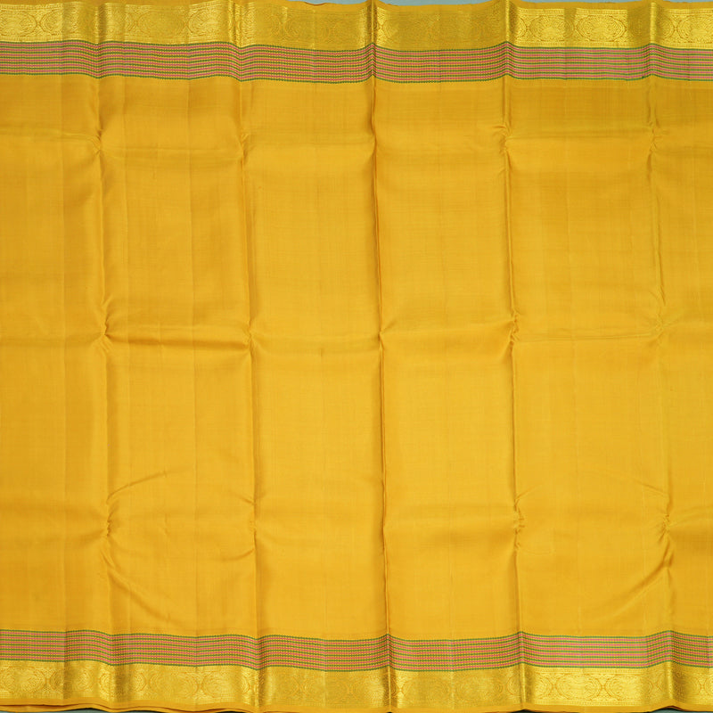 Hayagrivas Handloom Mustard Yellow Kanjivaram Silk Saree KBF209E2-2