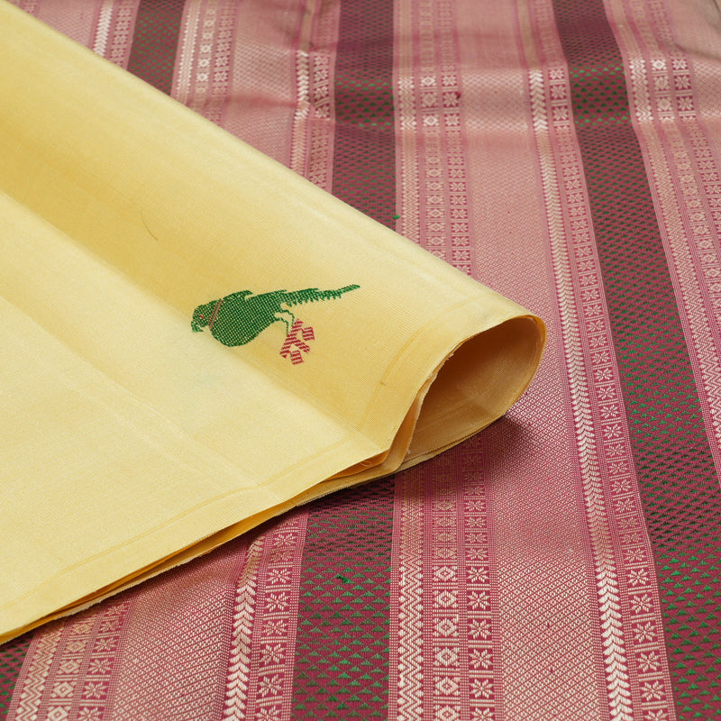 Hayagrivas Handloom Sandal Kanjivaram Silk Saree KBF209E7-1