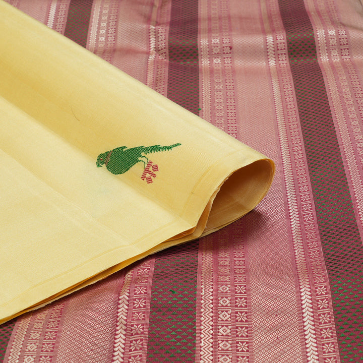 Hayagrivas Handloom Sandal Kanjivaram Silk Saree KBF209E7-1