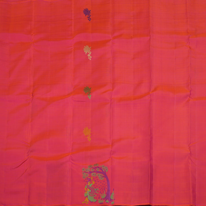 Hayagrivas Handloom Pink Kanjivaram Silk Saree KBF20D1-1