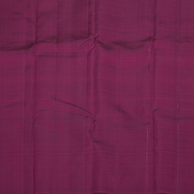 Hayagrivas Handloom Orangish-Pink Kanjivaram Silk Saree with Purple Border KBF20D1-17