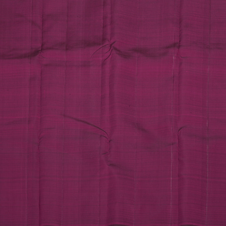 Hayagrivas Handloom Orangish-Pink Kanjivaram Silk Saree with Purple Border KBF20D1-17