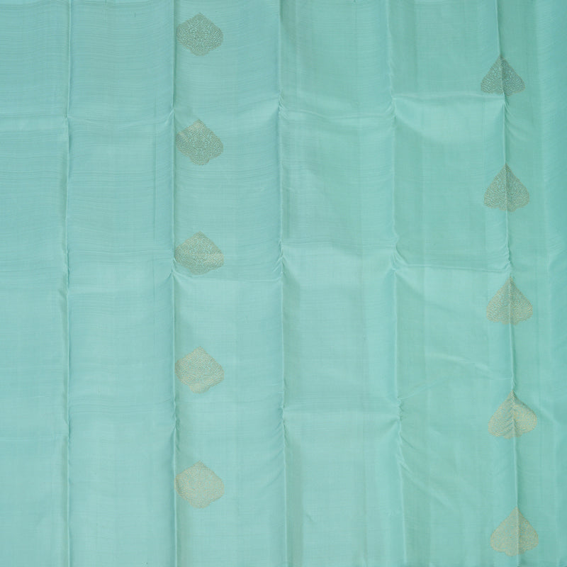 Hayagrivas Handloom Pastel Blue Kanjivaram Silk Saree KBF20D2-1