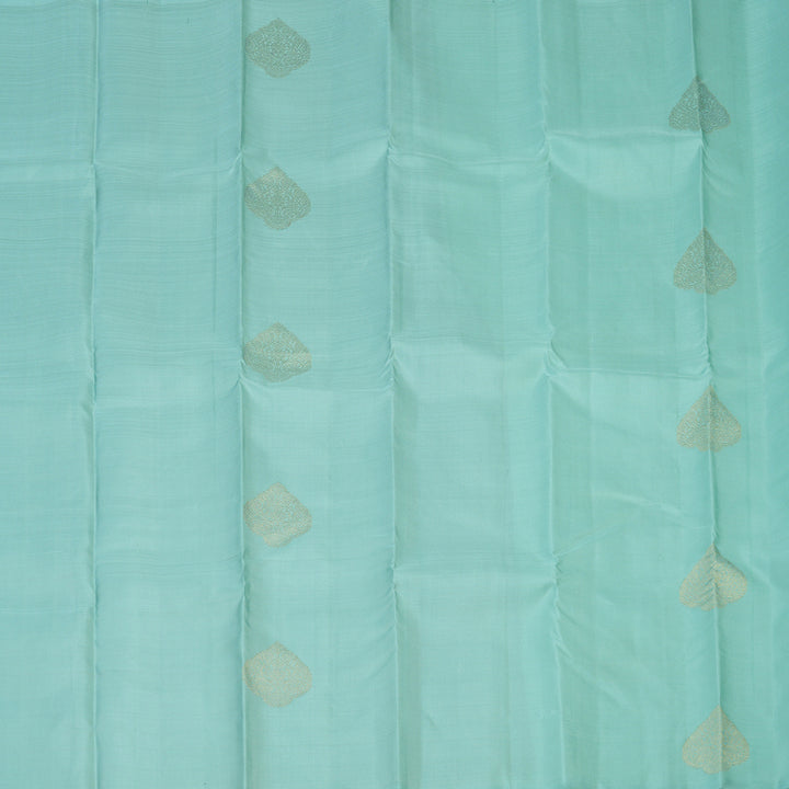 Hayagrivas Handloom Pastel Blue Kanjivaram Silk Saree KBF20D2-1