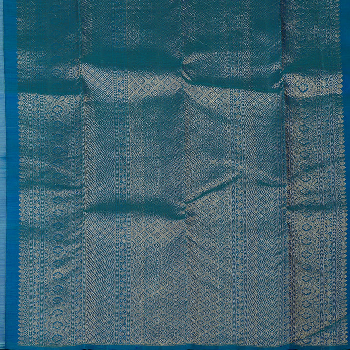 Hayagrivas Handloom Pastel Blue Kanjivaram Silk Saree KBF20D2-1