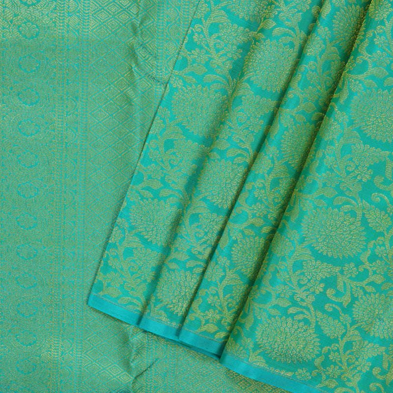 Hayagrivas Handloom Sampanga Yellow Kanjivaram Silk Saree KBF20D2-2
