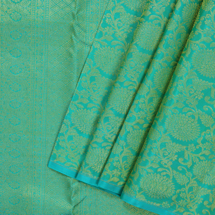 Hayagrivas Handloom Sampanga Yellow Kanjivaram Silk Saree KBF20D2-2