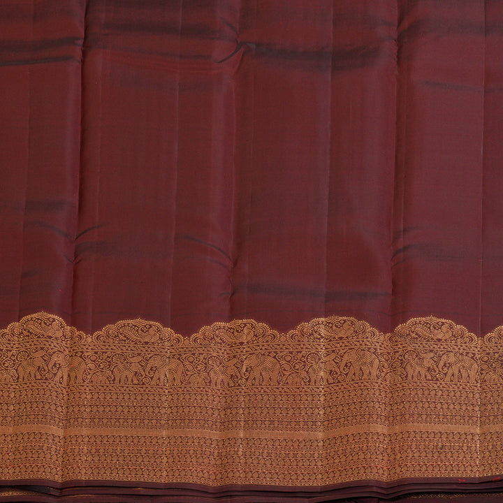 Hayagrivas Handloom Maroon Kanjivaram Silk Saree KBF210E1-2